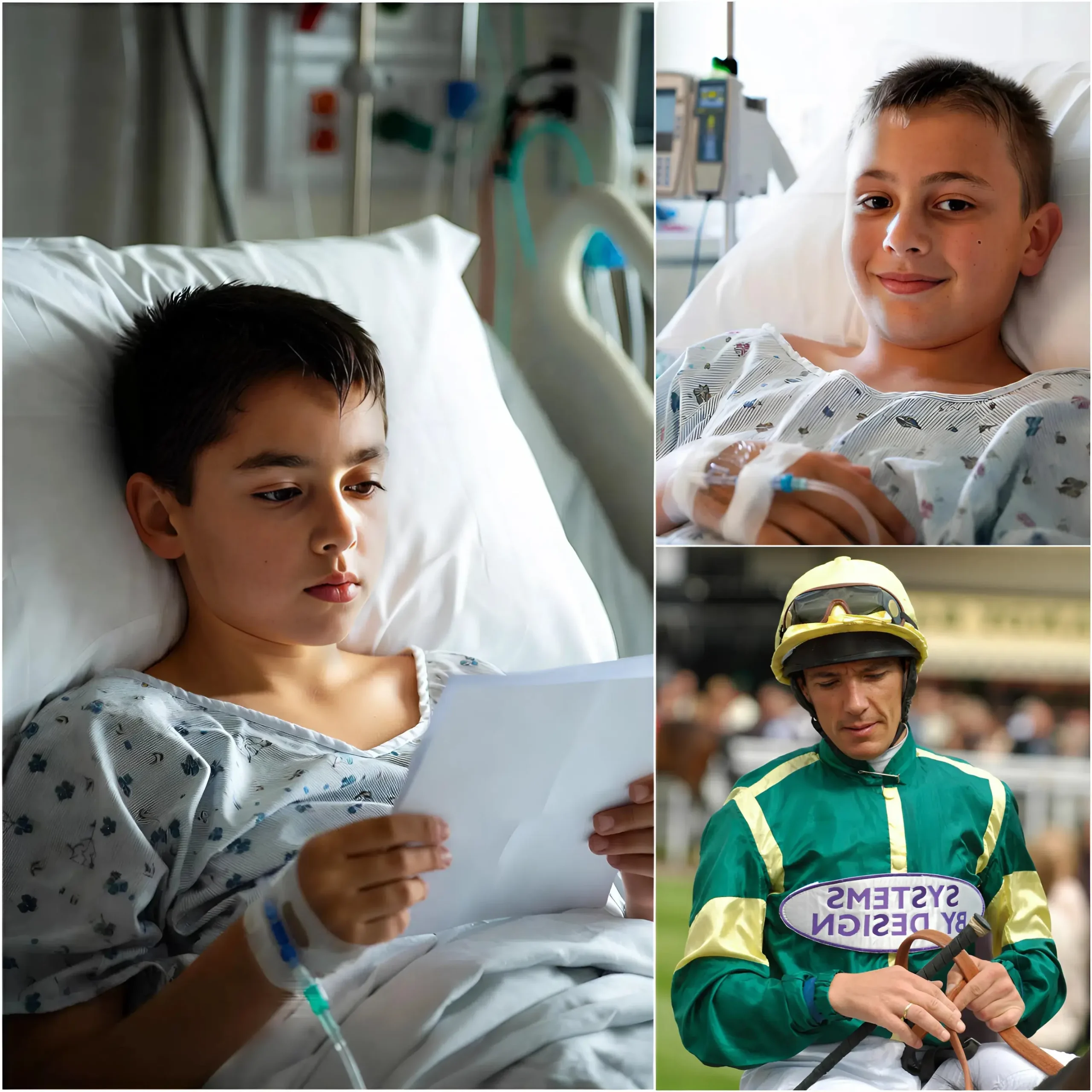 Cover Image for “I just want to see Frankie Dettori ride his horse one last time before I die”nnIn a small house hidden among the trees of the village of Manacor, on the island of Mallorca, 11-year-old Mateo Lopez counts down the remaining days of his life. Diagnosed with terminal bone cancer, Mateo, a die-hard fan of the legendary Frankie Dettori, wrote a three-page letter to his “hero” Dettori. The letter spread like wildfire, touching millions of hearts on the Mediterranean island. Immediately, Frankie Dettori made a statement that shocked the world, leaving everyone choked up.