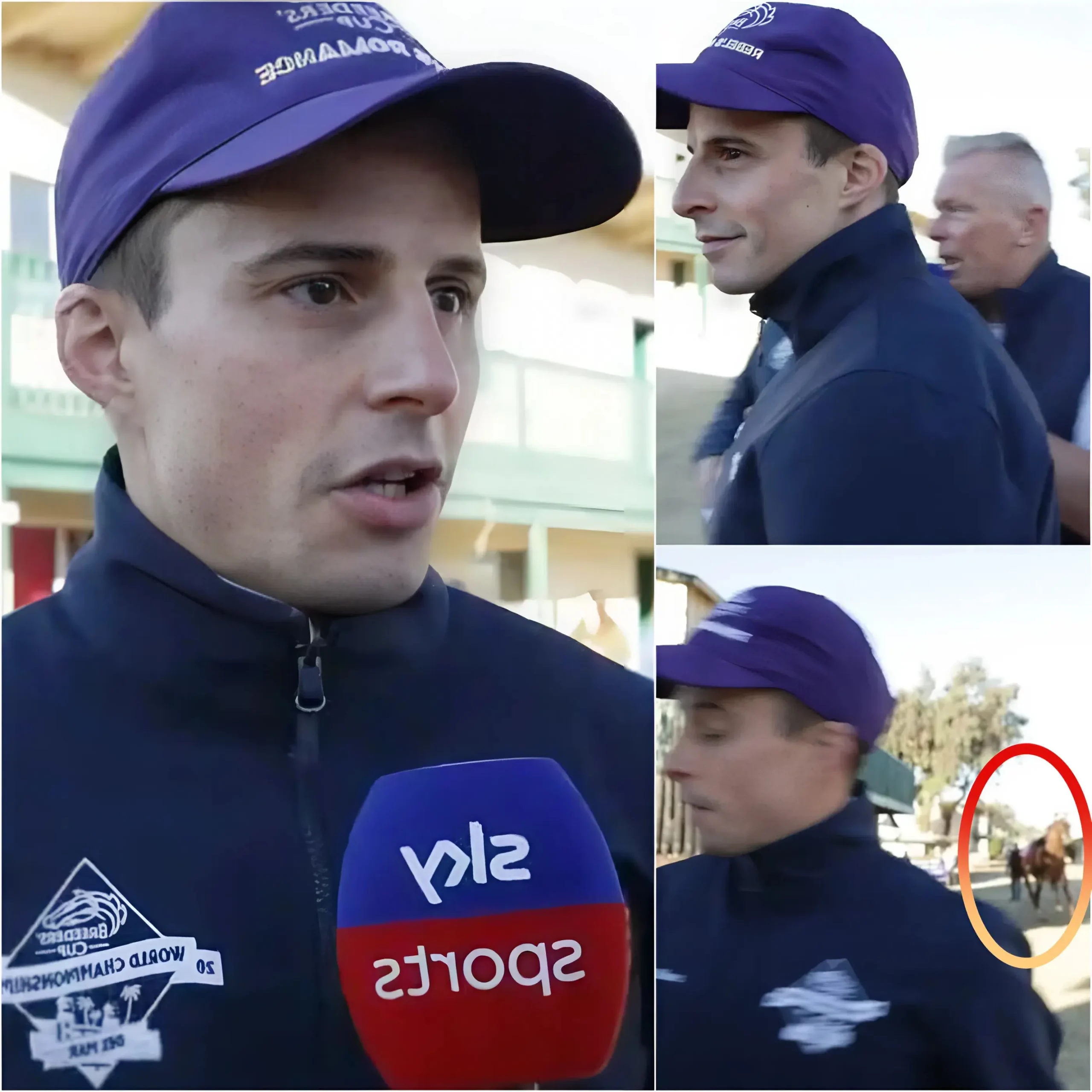 Cover Image for 💥🏇 A STUNNED MOMENT: At the Breeders’ Cup, Matt Chapman – the bravest jockey – rushed to save rider William Buick when he was threatened by a wild horse. In that breathtaking moment, the entire racetrack fell silent, the hearts of thousands of spectators pounding with every step Chapman took. After the incident was under control, Buick breathed a sigh of relief, his eyes filled with emotion: “I don’t know what I would do without Matt.” This brave act not only saved the life of a champion, but also made the entire horse racing community admire the courage and heart of a true hero. ❤️🔥