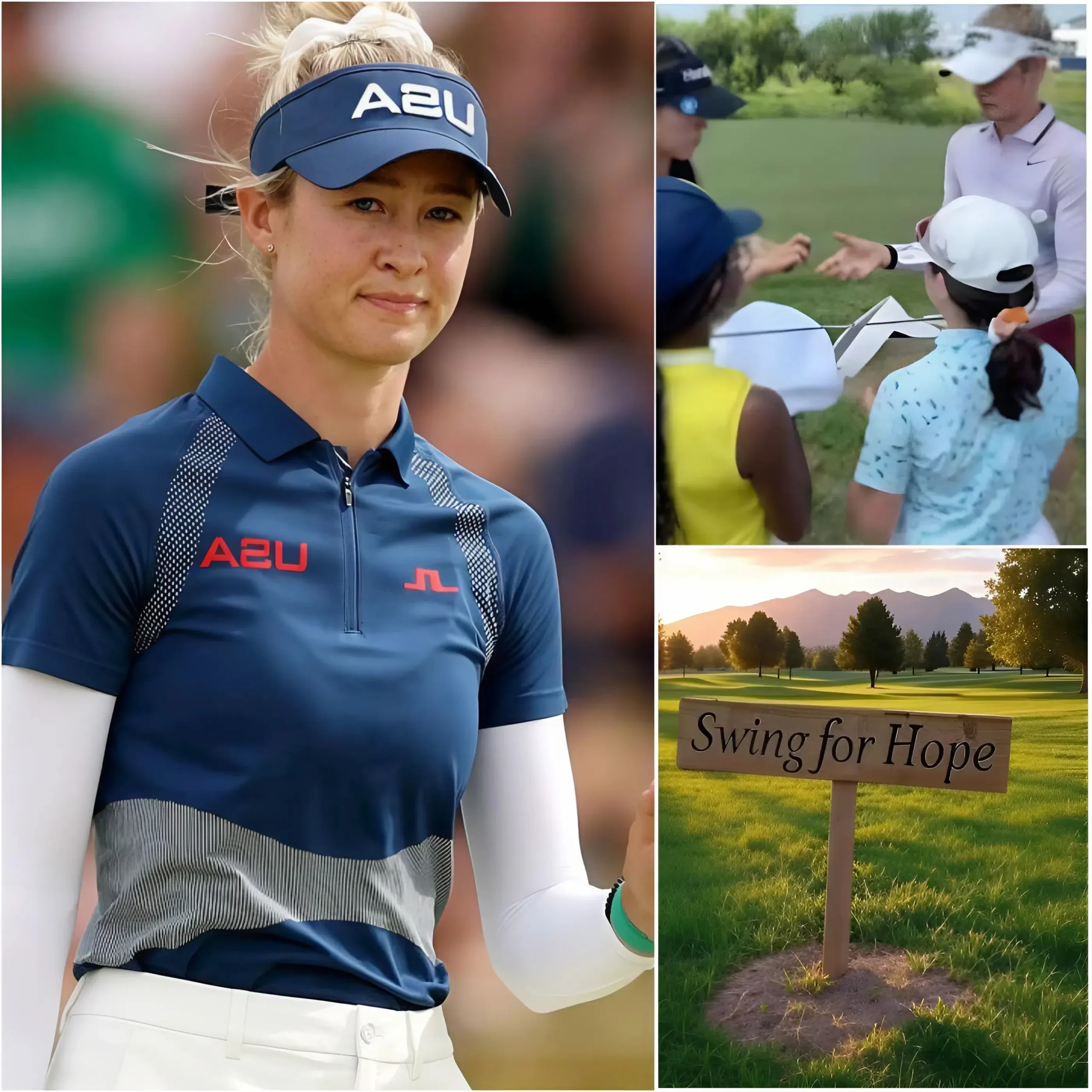 Cover Image for In a heart-warming moment for the sports world, golf superstar Nelly Korda has officially launched the global campaign “Swing for Hope” — an inspiring journey of charity. The initiative aims to raise millions of dollars to build free community golf courses and training centers for disadvantaged children in Asia, Africa and Latin America. The project not only brings sports closer to the less fortunate, but also opens up opportunities for learning, training vocational skills and nurturing faith in a fairer future. Nelly Korda’s noble act has received warm praise from all over the world, along with sincere applause for the champion’s kind heart and pioneering spirit. 🏆👏