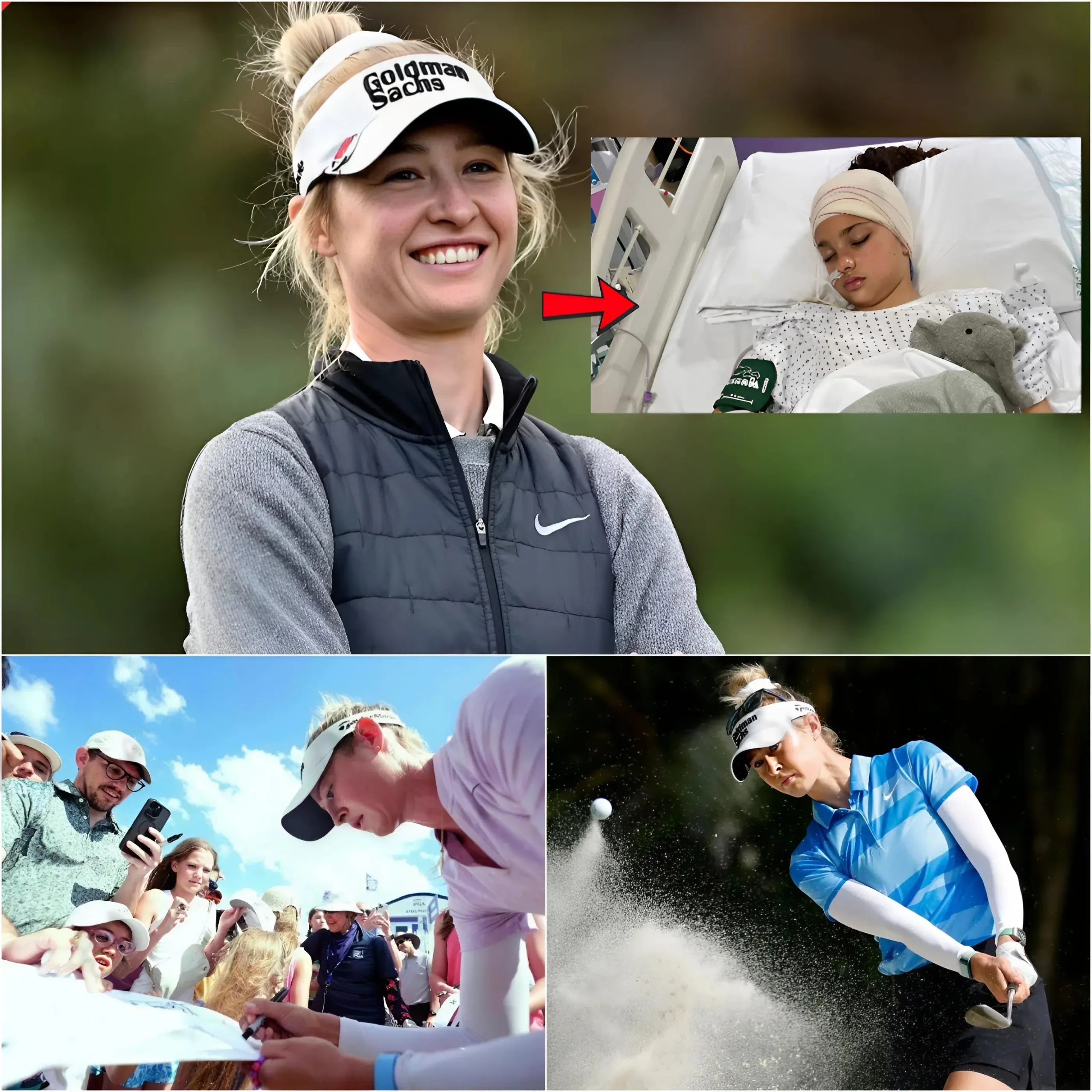 Cover Image for 🎗️ SHOCKING NEWS IN THE WORLD OF GOLF: A never-before-revealed story has just brought fans around the world to tears — Nelly Korda quietly paid for the entire brain surgery costs of a 9-year-old girl, a little fan who always dreamed of meeting her idol. No press release. No cameras. No proud social media posts. The story was only revealed when the girl’s family accidentally shared a handwritten letter that Nelly sent along with a special gift — a signed golf glove, with a short but silent message:🩷 “Sometimes the best shots are not on the golf course, but when you help someone up.” The girl — who has been battling a rare brain tumor — once drew a picture for Nelly after watching her play on the LPGA Tour. When she learned of the girl’s situation, Nelly did not hesitate, quietly paid all hospital fees, rehabilitation costs and sent gifts directly through the manager. No fame. No halo. Just the simple kindness of a true champion. Tonight, the whole golf world is not talking about titles or records, but about the heart of Nelly Korda – the person who proved that “love and kindness can create the greatest victory in life.” 🕊️💖