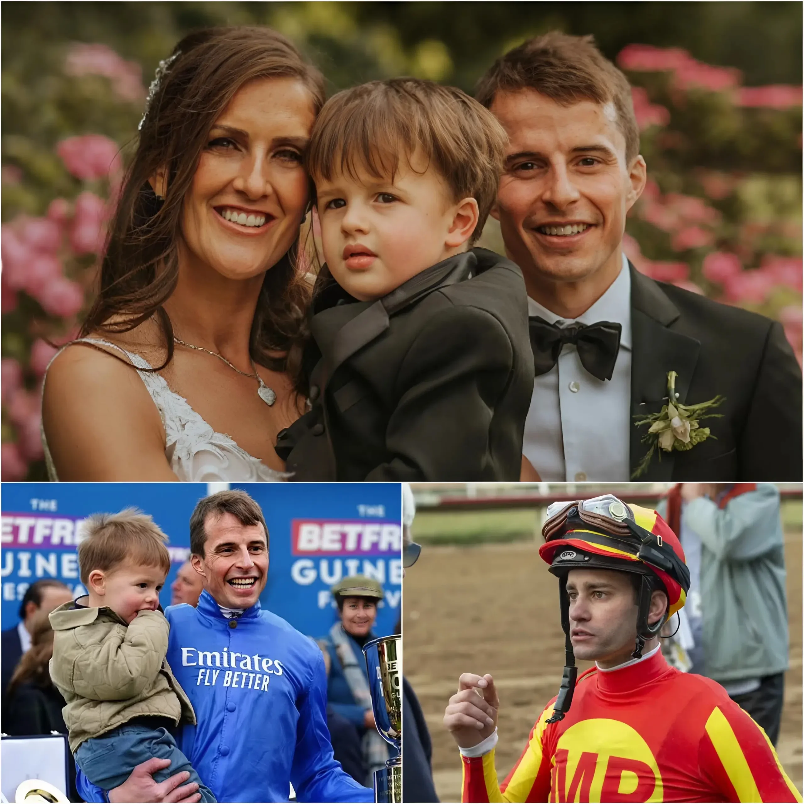 Cover Image for 🐎 BREAKING NEWS FROM THE HORSE RACING WORLD: William Buick and his wife revealed that their son, Lucas, has mild autism, is non-verbal and only likes to hit balls against the wall. His wife wanted to take him to therapy, but the famous racer believed that horse racing would be the best “healing therapy”. “We argued for months at Newmarket racecourse,” Buick shared, “until I let him try riding a pony – and he laughed for the first time.” Flavien Prat mocked, saying “The son of a champion can’t even hold a rein,” prompting Buick to react angrily. Murphy later had to publicly apologize, and Buick’s wife burst into tears when she saw her son hugging him in the middle of the stable, in an emotional moment.