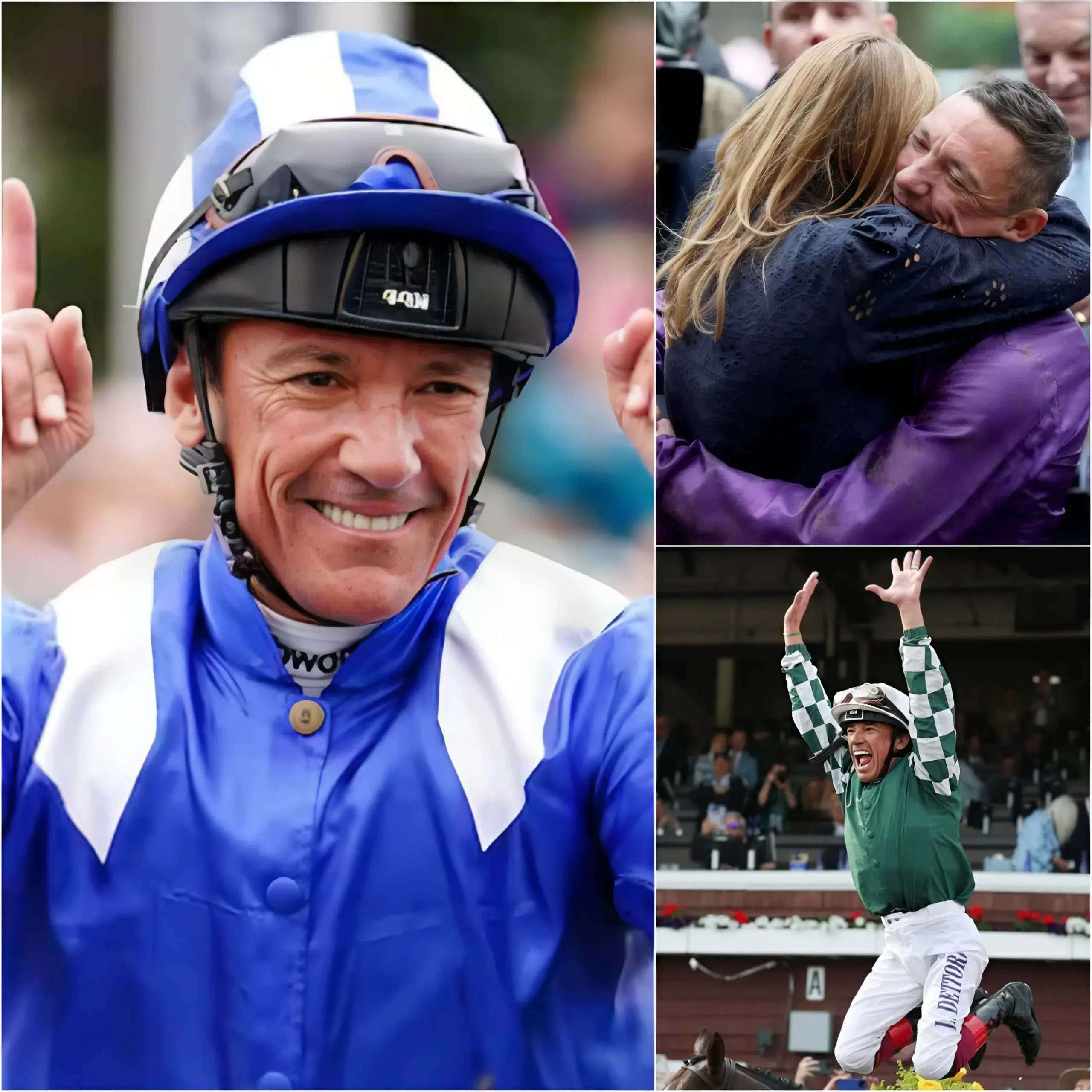 Cover Image for ❗️👏 WINNING IS NOT A REAL MOMENT: In front of the bright lights of the racetrack, instead of celebrating, Frankie Dettori took out his phone, turned on the camera and sent a short video message to the most important woman in his life, his wife. Just 17 words, but enough to touch the hearts of thousands of viewers. Just a simple thank you, but when his wife said it, everything changed. Behind those words was an unfulfilled promise, an untold memory, a truth that could break the silence.